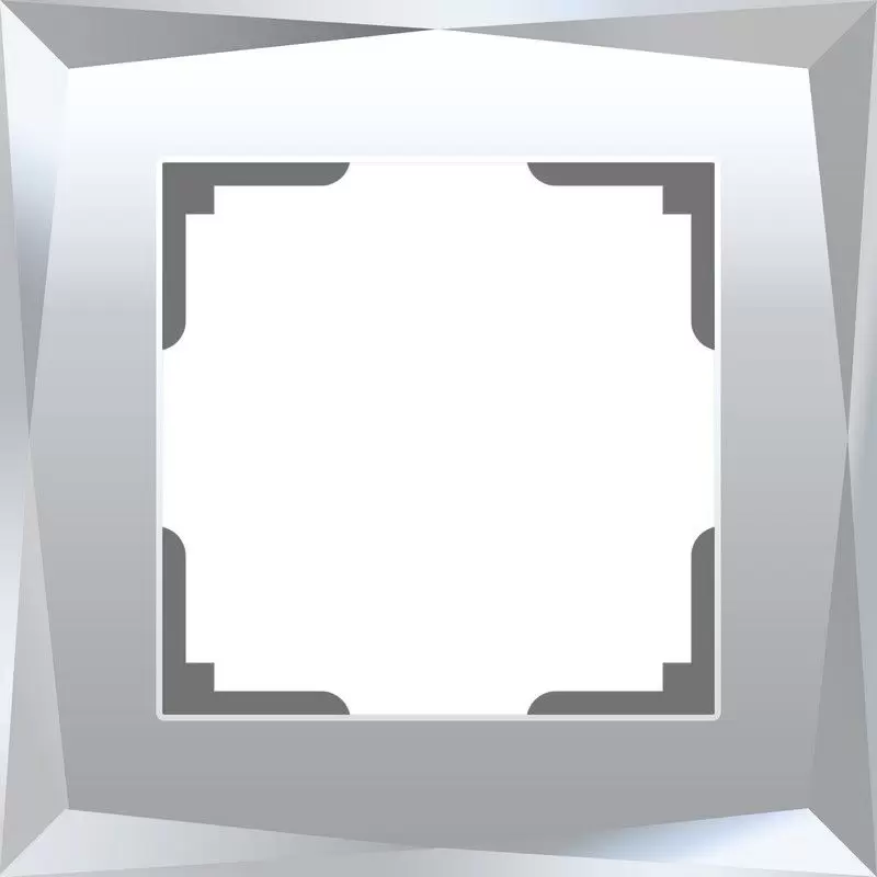 Рамка Werkel Diamant на 1 пост (зеркальный) WL08-Frame-01