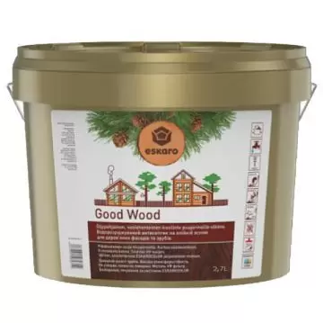 Антисептик водоразбавляемый Eskaro Good Wood Древозащита Colorless прозрачный 2,7 л