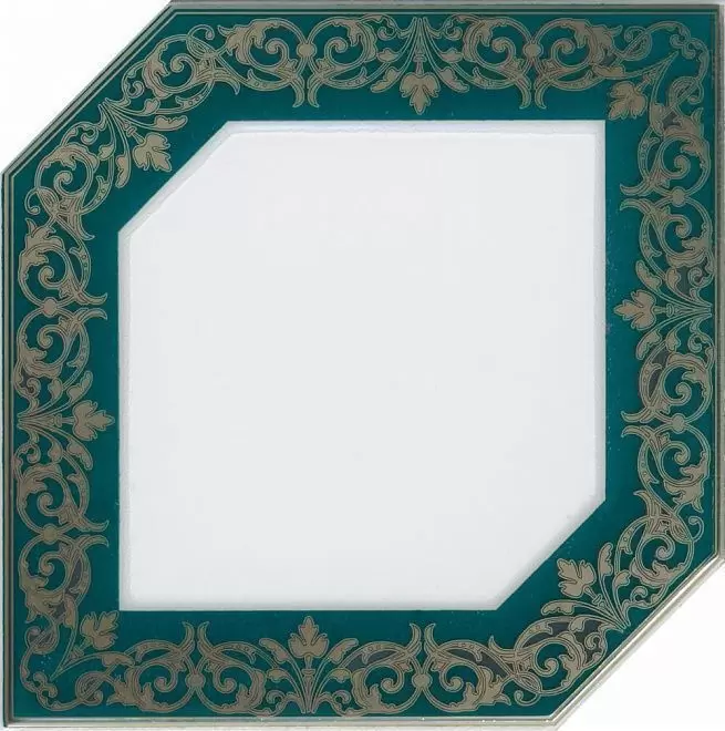 Плитка из керамогранита HGD/E250/18000 Клемансо зеленый темный Декор 15x15