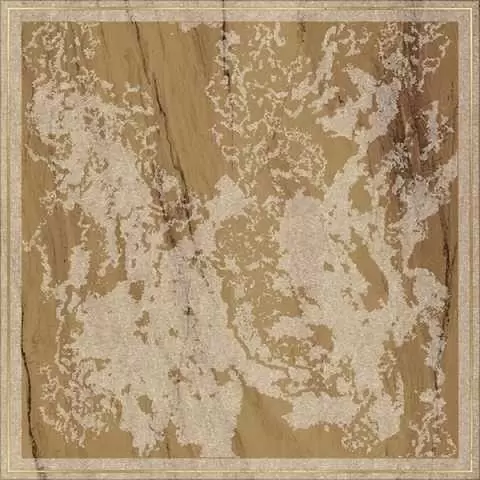 Декор керамогранит Brennero Venus Dec. Solitaire Rosone Pav. Gold Visone