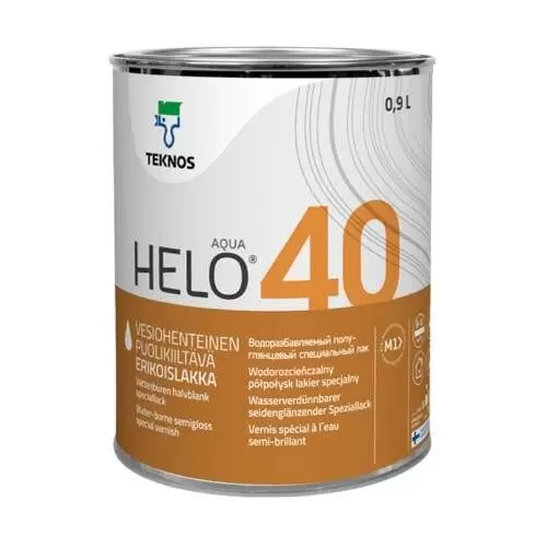 Лак полиуретановый Teknos Helo Aqua 40 0,9 л