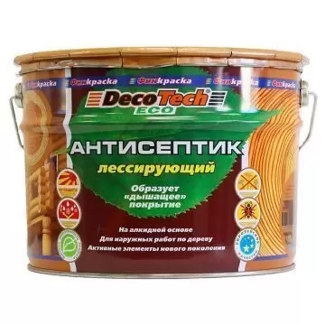 Антисептик лессирующий DecoTech Eco Бесцветный 10 л