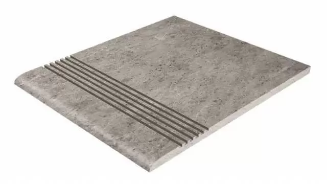 Ступень Cerdomus Pietra dAssisi Gradino Semplice Grigio 30x30