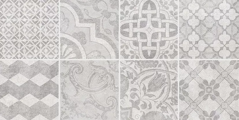 Декор настенный Ceramica Classic Bastion gris Dec. с пропилами серый мозаичный