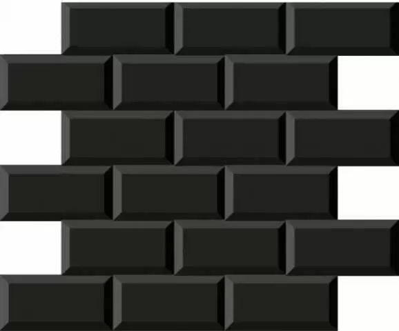 Плитка настенная DUNE Black & White Mosaico Minimetro Negro