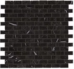 Мозаика Atlas Concorde Italy Marvel Stone Nero M. Mosaico Lapp. Burattato