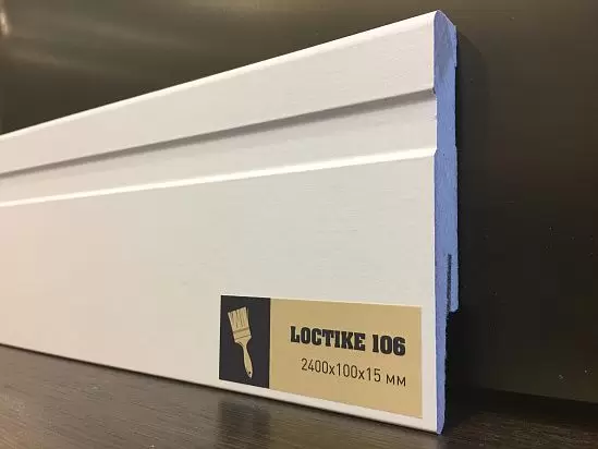 Плинтус Arbiton Loctike 100х15мм 106 МДФ под покраску