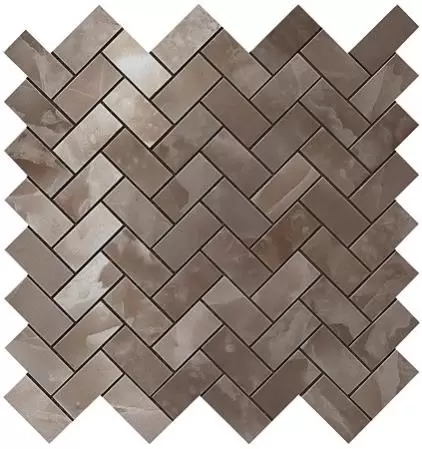 Мозаика Onyx 600110000206 S O Black Agate Herringbone Mosaic 30,5x30,5