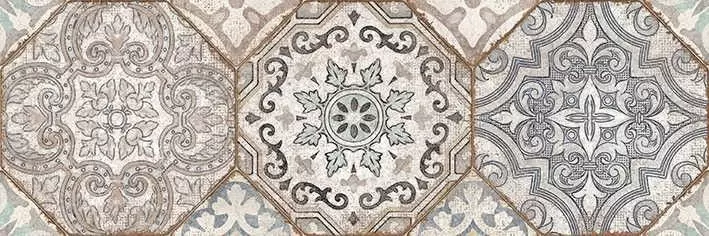 Декор настенный Cersanit Majolica brown Многоцветный 59.8x19.8