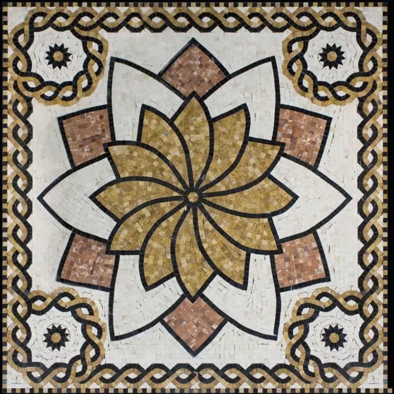 Декор напольный Natural Mosaic Мозаичные ковры PH-06 MBD-015