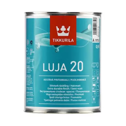 Краска влагостойкая Tikkurila Luja 20 база А 0,9 л