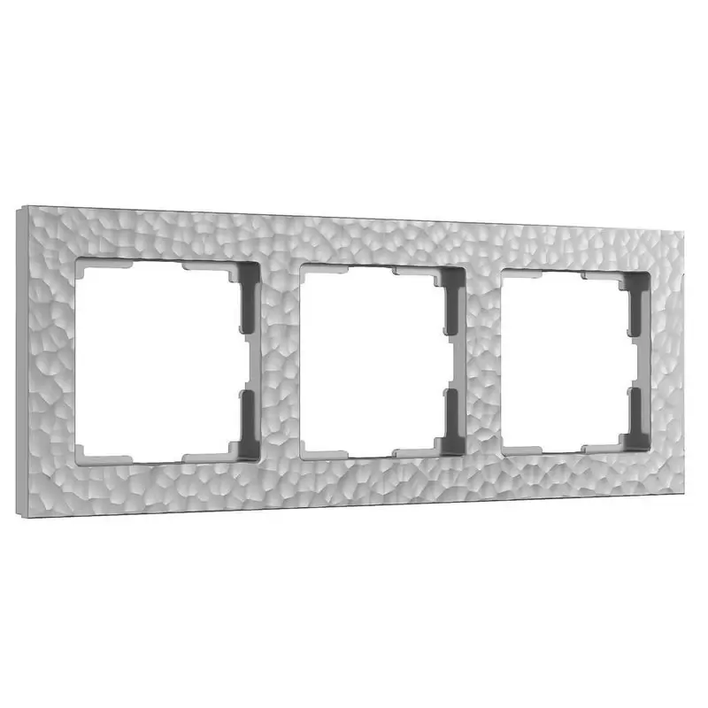 Рамка Werkel на 3 поста Hammer (серебряный) W0032406
