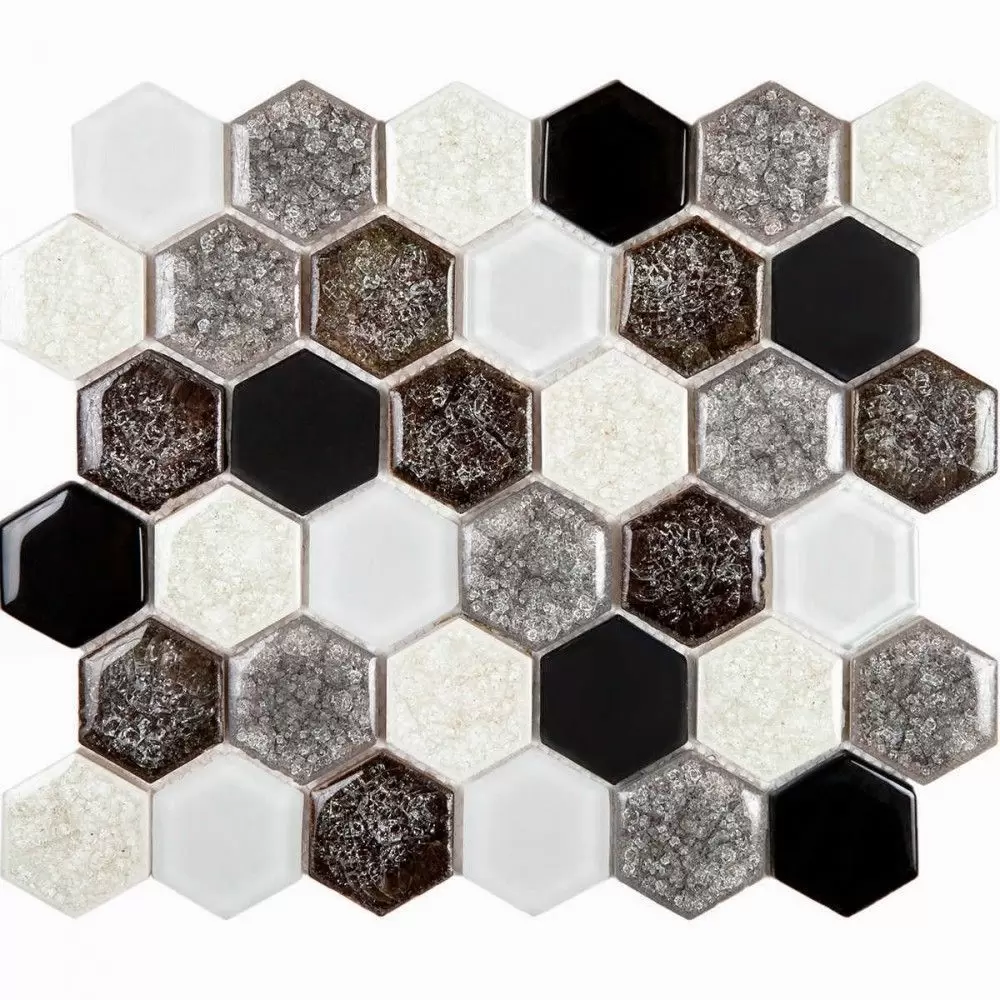 Мозаика Imagine Brillante Esagono Misto Griggio 5x4.4
