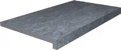Плитка из керамогранита DL600600R20/GLF клеёная тип L Роверелла серый тёмный Ступень 34x60