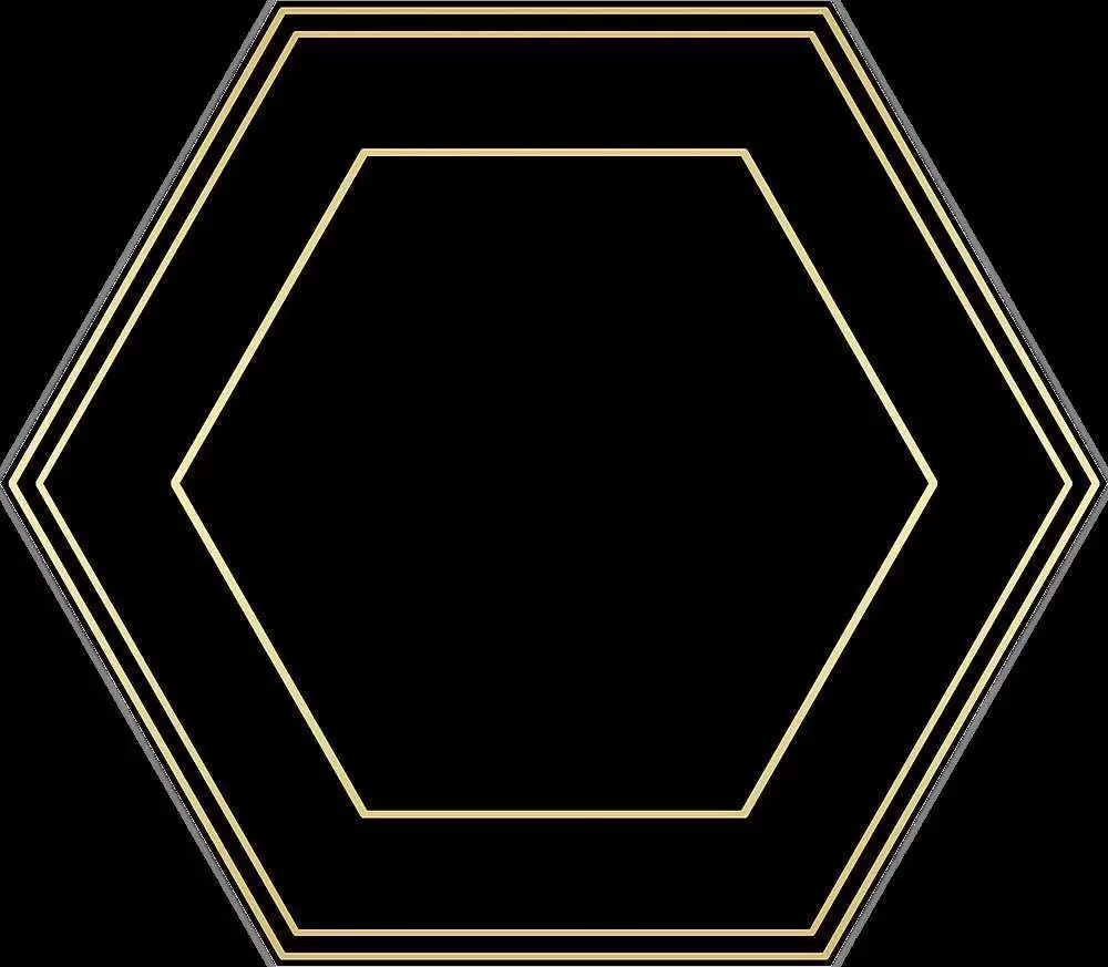 Декор керамогранит DUNE Shapes Hexaline Comb Black