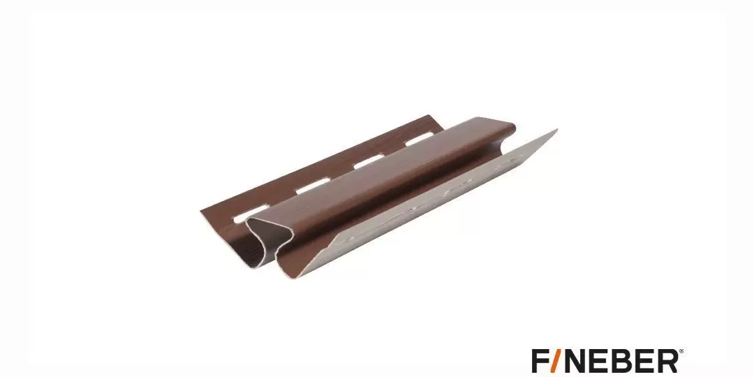 Внутренний угол к фасадным панелям Fineber STANDART Коричневый