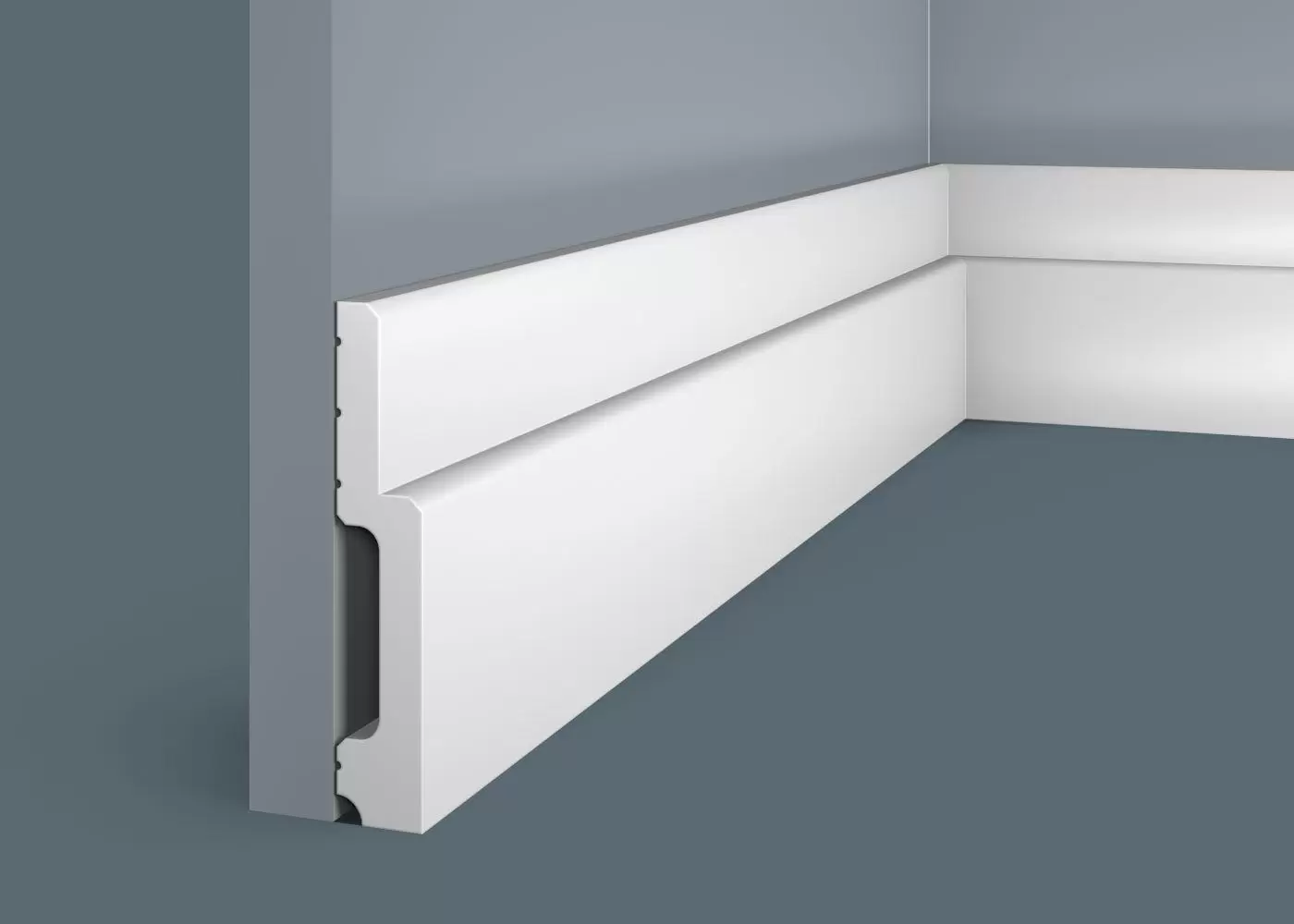 Плинтус Cosca П010 110x20 экополимер