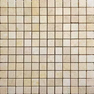 Мозаика Caramelle Mosaic Pietrine Botticino MAT 23x23х4