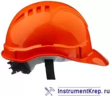Каска защитная ЗУБР оранжевая ленточный механизм