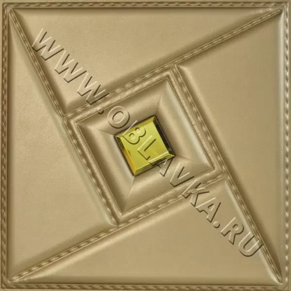 3D стеновая панель Шанхай; Цвет: Polo koriza, Размер, мм: 400х400