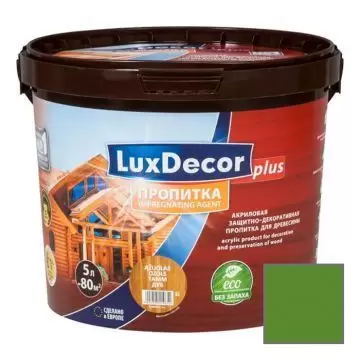 Пропитка для дерева акриловая с воском LuxDecor Plus Impregnanting Agent Ель 5 л