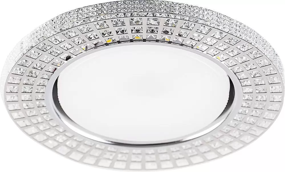 Светильник встраиваемый Feron CD4028 с белой LED подсветкой GX53 прозрачный