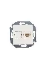 Розетка компьютерная Simon 15 Бежевая 1-ая RJ45 кат.5е 1591598-031