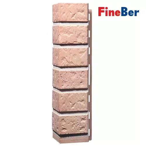 Наружный угол FineBer STANDART Кирпич бежевый