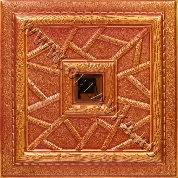 3D стеновая панель Эвора; Цвет: Polo red, Размер, мм: 400х400