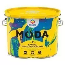 Краска интерьерная Eskaro Moda 7 шёлково-матовая для стен и потолков База (TR) С 2,7 л