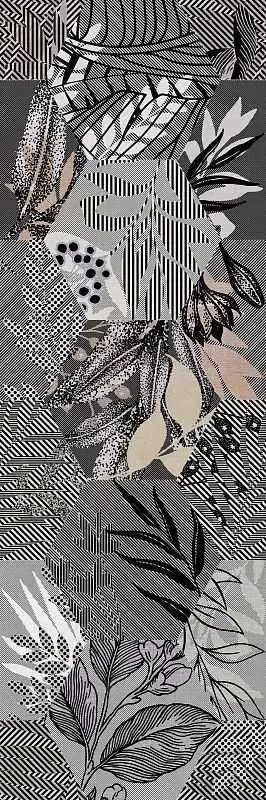 Декор настенный Creto Cemento Вставка Vetro Grey W DEC P NR Mat 1
