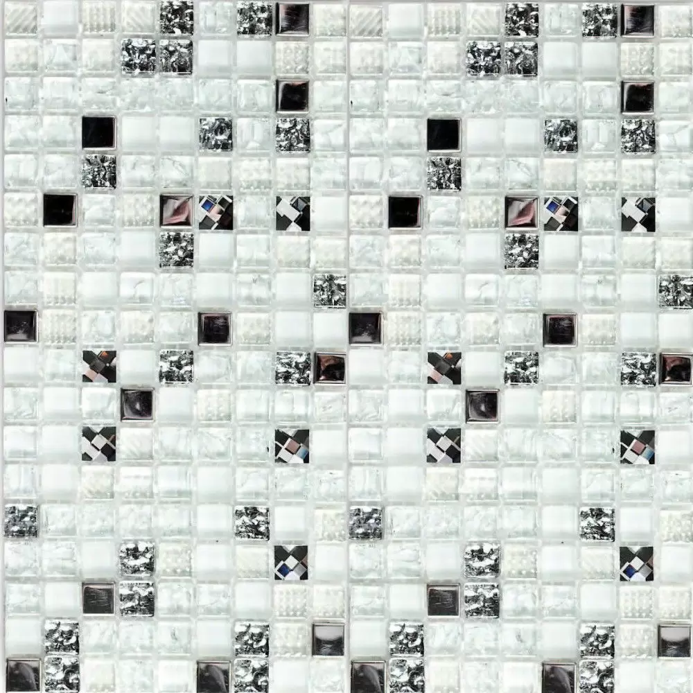 Мозаика Bonaparte Стеклянная Crystal white