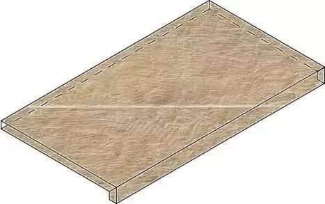 Ступень Italon Natural Life Wood X2 Олив 33x60 Фронтальная Натуральная