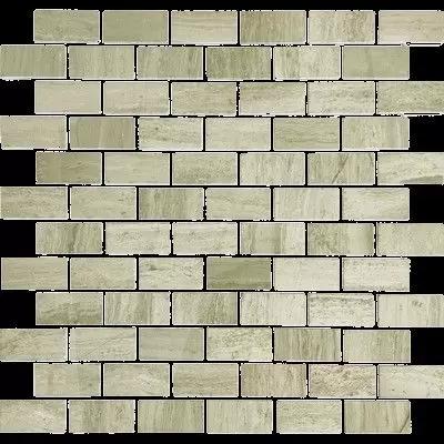 Мозаика Caramelle Mosaic Pietrine Travertino Silver MAT 23x48х4