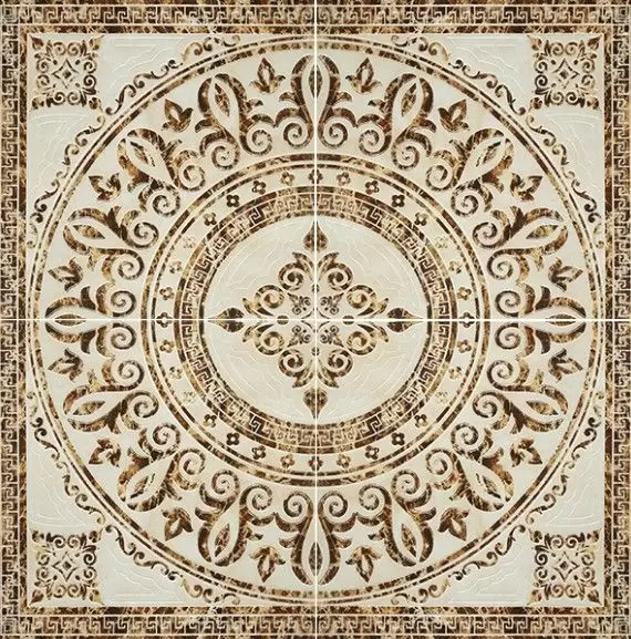 Декор напольный Infinity Ceramic Castello Tramonte Roseton Beige