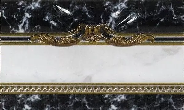Бордюр настенный El Molino Siracusa Sofia Negro Zocalo