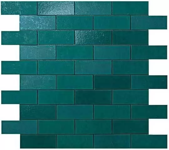 Плитка настенная Atlas Concorde Italy Ewall Petroleum Green MiniBrick