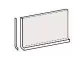 Бордюр настенный Marazzi Espana Citta Battiscopa A Sguscia Helsinki New