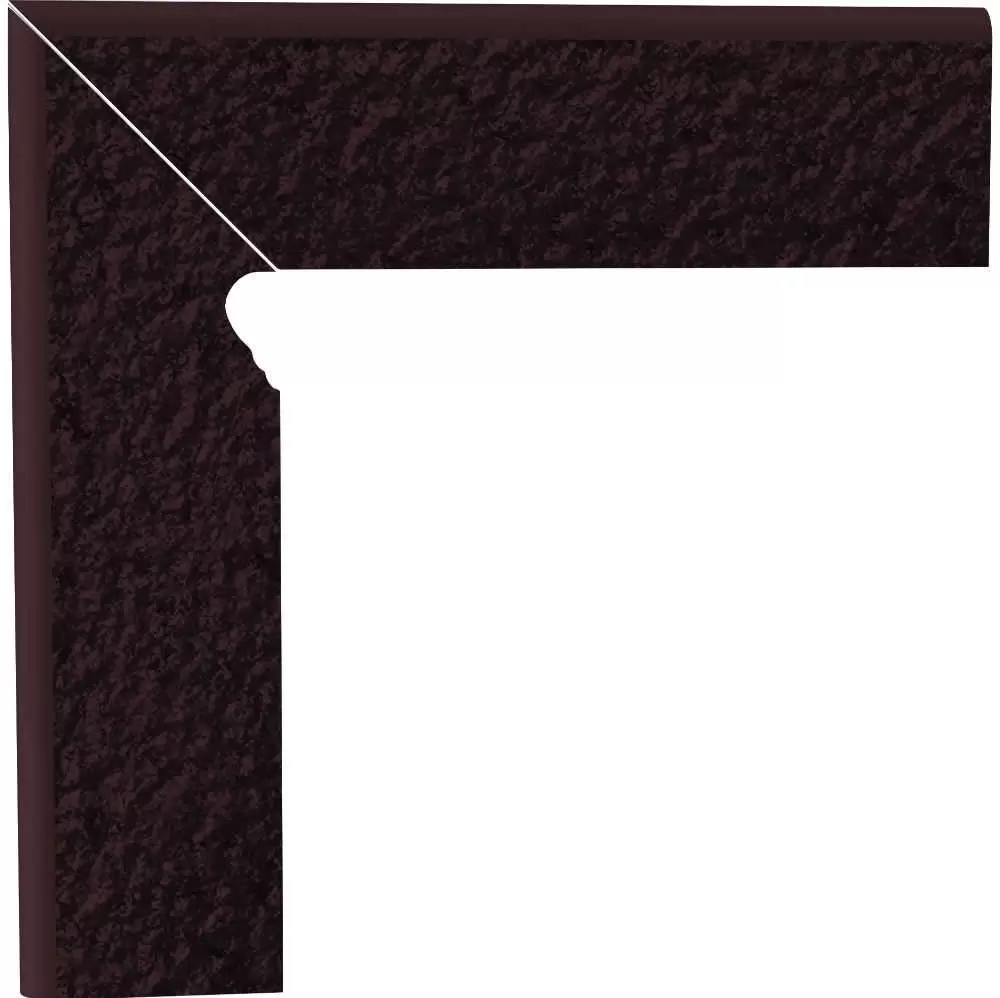 Плинтус Paradyz Natural Brown Клинкер Duro Цоколь Правый Структурный
