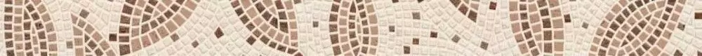 Бордюр настенный Golden Tile Travertine mosaic Коричневый 40х3