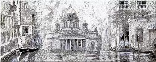 Декор настенный Azori Sfumato grey Decor Set Vistas 1