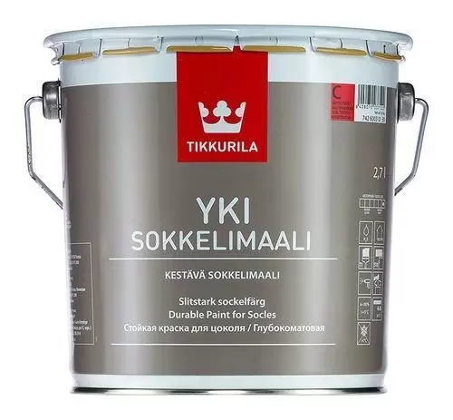 Краска фасадная Tikkurila Yki для цоколя база С 2,7 л