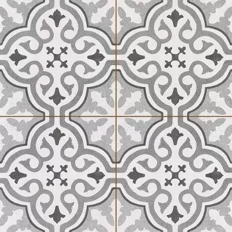 Плитка напольная Kerlife Hydraulic Grace Silver