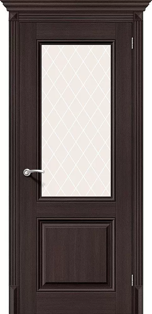 Дверь экошпон "Классико-33" Wenge Veralinga стекло
