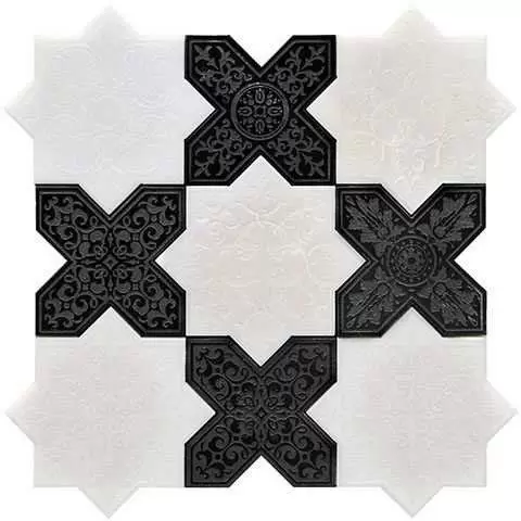 Мозаика Skalini Pantheon PNT WHITE-BLACK