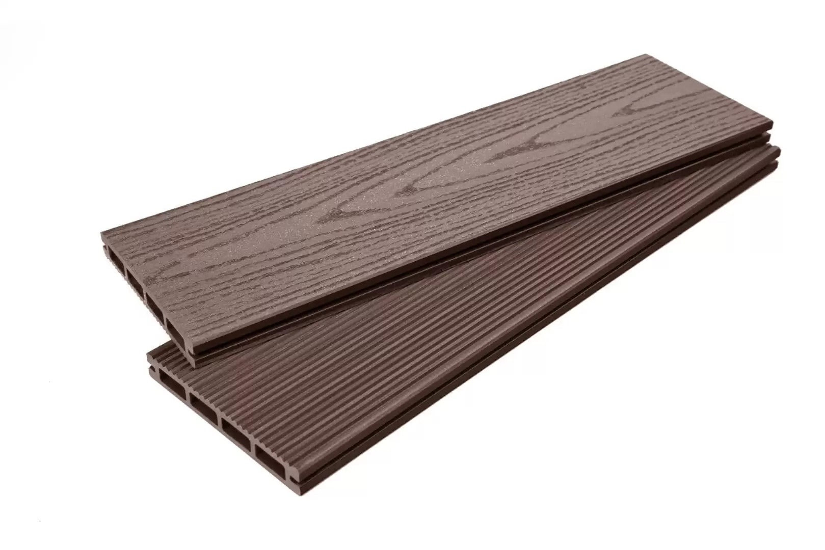 Террасная доска ДПК ECODECKING Tehno Шоколад