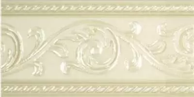Бордюр настенный Carmen Caprichosa Cenefa Yara Vanilla 7.5x15