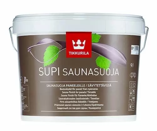 Лак специальный Tikkurila Supi Saunasuoja для сауны 9 л