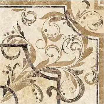 Декор напольный Ceramica Classic Illyria estilo Vendom marrone Вставка