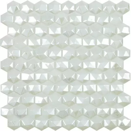 Мозаика Hex Diamond № 350D Белый 30,7x31,7
